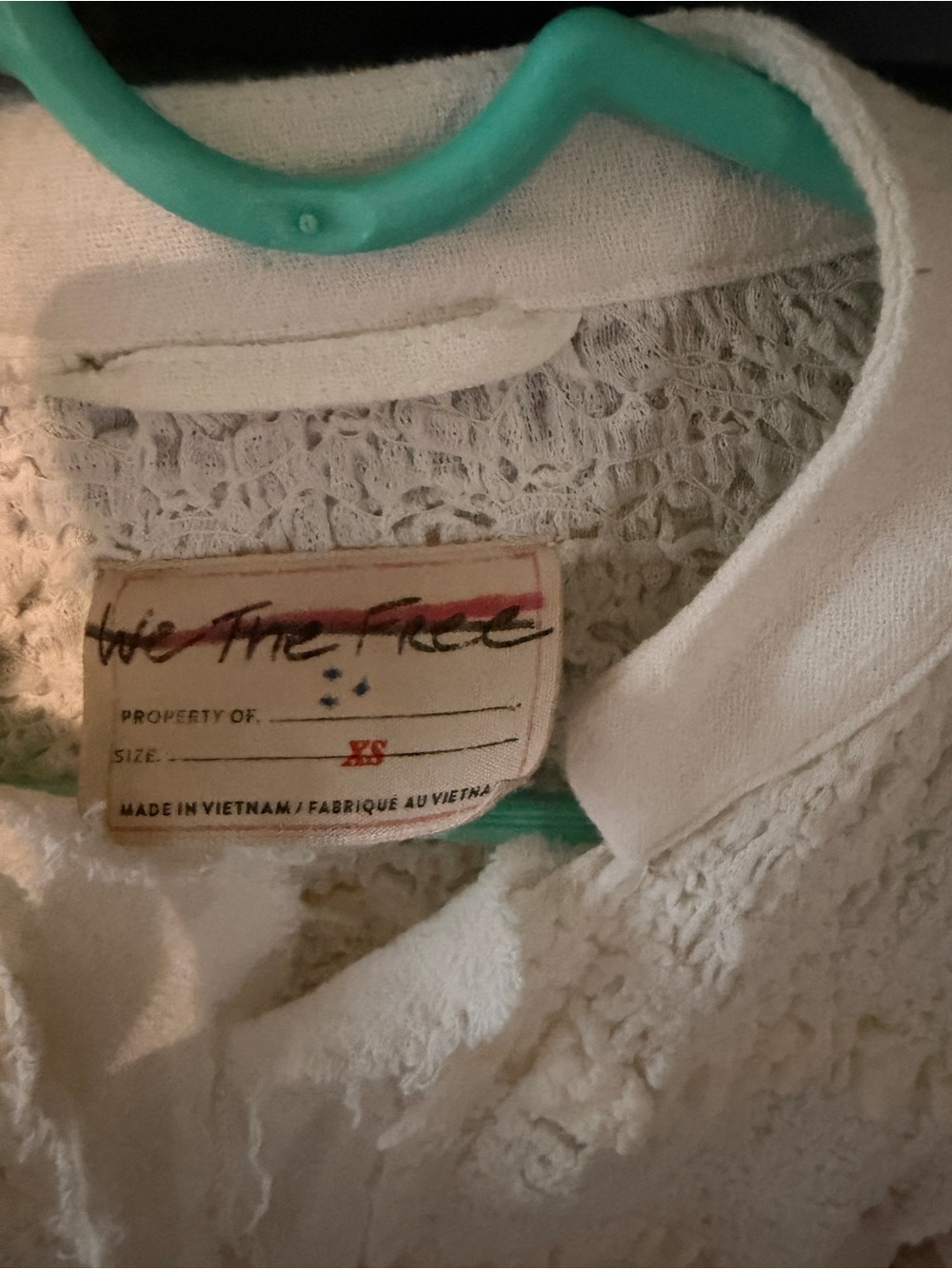 We The Free Cream Ruffle-Trim Textured Jacket - Picture 2 of 5